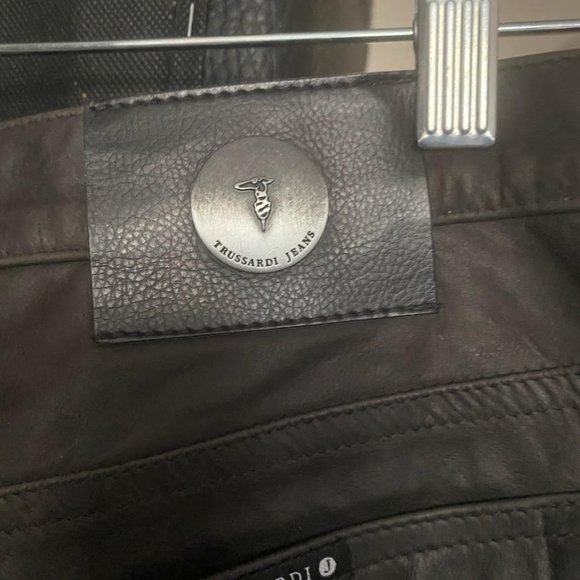 100 % LEATHER  TRUSSARDI  JEANS - Picture 5 of 7